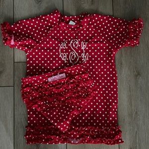 Ruffle Butts 2 piece swim NWOT